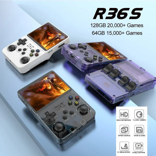 R36S Retro Handheld Game Console